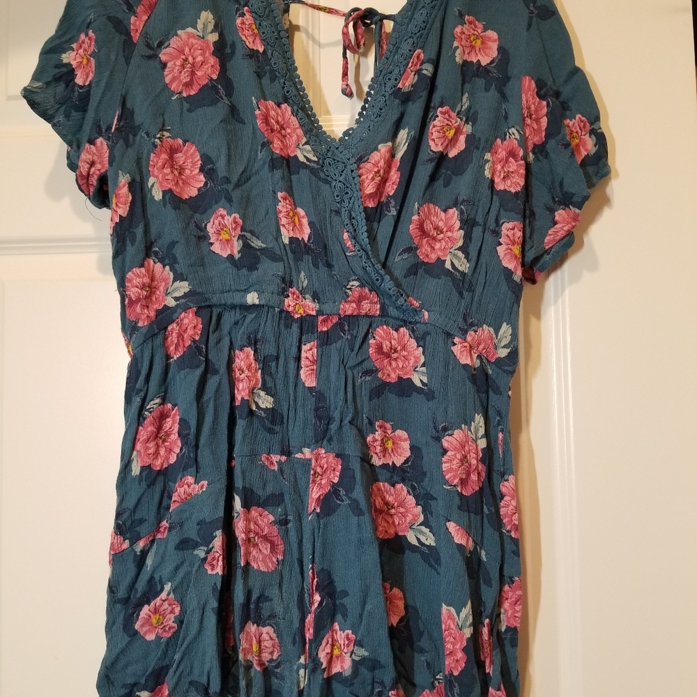 Xhilaration Blue Romper